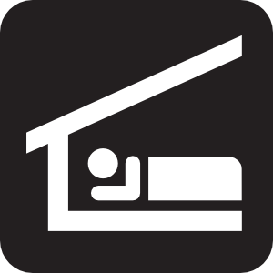 Sleeping Shelter Black Clip Art